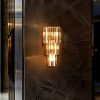 3/5 Layer Crystal Wall Sconces Living Room Bedroom Crystal Lamps Light Fixtures - 3 of 4