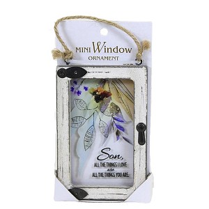 3.75 In Window Message Ornament Mini Family Friend Professional Tree Ornaments - 1 of 3