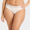Women's Cotton Bikini Underwear with Lace - Auden™ - 4 of 4