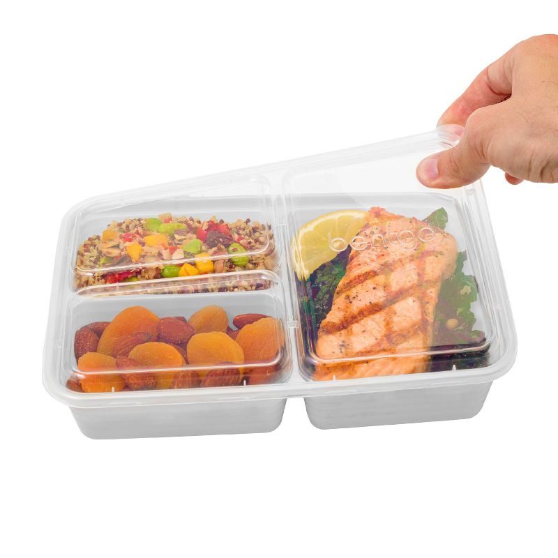 Bentgo Meal Prep Kit, 1, 2, & 3-Compartment Containers, Microwavable - 60pc, 6 of 10