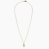 sanctuaire Long Cross Necklace 14K Solid Gold - 3 of 3