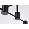 Elegant Lighting Xavier 6 lights pendant in black - 4 of 4