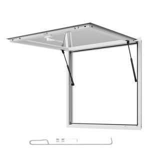 VEVOR Concession Window 36x36 in, Aluminum Alloy Frame Service Window for Food Truck, Up to 85 Degrees Stand Serving Window, White - 1 of 4