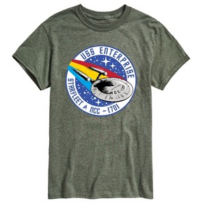 Men's - Star Trek - Enterprise Mission Patch Short Sleeve Graphic T-Shirt - 1 of 4