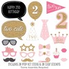 Big Dot of Happiness Two Much Fun - Girl - 2nd Birthday Party Photo Booth Props Kit - 20 Count - 2 of 4
