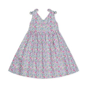 Hope & Henry Girls' Sleeveless Bow Shoulder Swing Dress, Toddler - 1 of 4