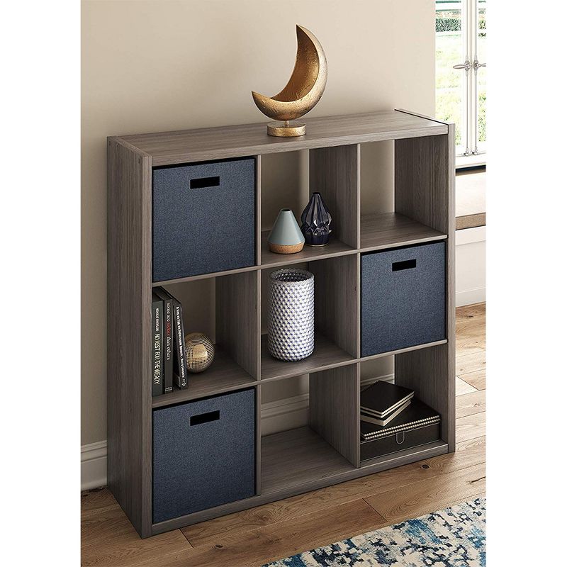 ClosetMaid 459000 Heavy Duty Decorative Bookcase Open Back 9-Cube Storage Organizer in Graphite Gray with Hardware for Closet, Home, Office, or Toys, 4 of 7