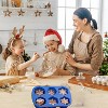 JDICTION 2-Piece Large Snowflake Silicone Mold Set, 6 Cavity 3D Molds for Chocolate, Fondant, Gummy, Candle, and Cake Decorating - 4 of 4