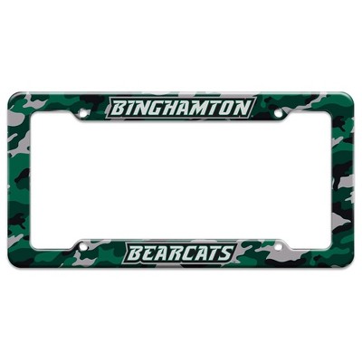 Binghamton University Bearcats Camo License Plate Tag Frame