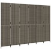 vidaXL Room Divider 6 Panels Gray Poly Rattan - 4 of 4