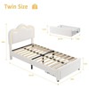 Twin Upholstered Bed Frame with Adjustable Headboard & Smart LED - 2 of 4