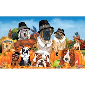 Briarwood Lane Doormat 30x18 Indoor Outdoor Give Thanks Dogs Thanksgiving For Thanksgiving Doormat - 1 of 4