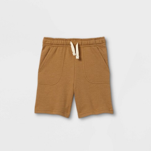 Toddler Boys' Knit Pull-on Above Knee Shorts - Cat & Jack™ Brown