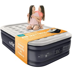 Dr. Air 18” Air Mattress with Electric Pump, Waterproof Velvety Top and Carry Bag - 1 of 4