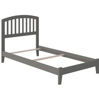Richmond Twin Gray Wood Mission Bed with Headboard