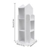 YIYIBYUS White 360° Rotating Bookshelf Revolving Corner Bookshelf for Kids - 3 of 4