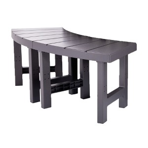 Intex 28514E 2 Medium PureSpa Accessories Benches, Compatible w/ 4 Person Spas, Combines to Create A Larger Bench, Flat Storage, 350 Pound Capacity - 1 of 4