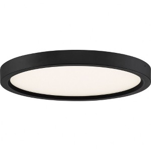 Quoizel Lighting Outskirts 1 - Light Flush Mount in  Oil Rubbed Bronze - 1 of 3