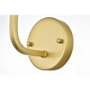 Elegant Lighting Colson 1 light Brass and Clear Bath Sconce - 3 of 4