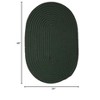 Colonial Mills Mary Ft s Isle - Dark Green 2x4 Oval Rug Indoor/Outdoor 100% Polypropylene - 2 of 3