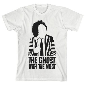 Beetlejuice The Ghost With The Most White Graphic Tee Toddler Boy to Youth Boy - 1 of 1