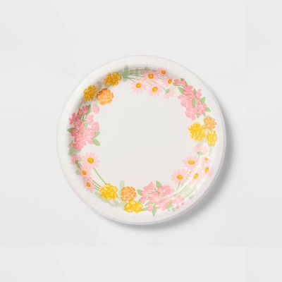 Image of 20ct Floral Snack Plates - Spritz™