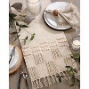 Saro Lifestyle Tassel Moroccan Runner, Ivory, 16" x 72" - 3 of 3