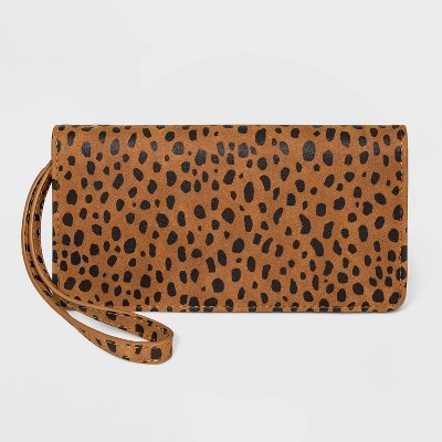 women's leopard print wallet