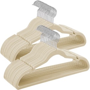 SONGMICS Velvet Hangers Non-Slip Clothes Hangers Pants Bar Space-Saving - 1 of 4