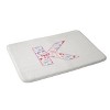 Deny Designs April Lane Art Fancy Bow Monogram Memory Foam Bath Mat - 2 of 4