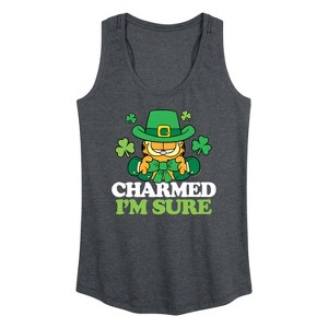 Women's - Garfield - Charmed I'm Sure Graphic Racerback Tank - 1 of 4
