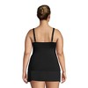 Lands' End Women's Plus Size DD-Cup Chlorine Resistant V-Neck Underwire Tankini Top Swimsuit Adjustable Straps - 2 of 4