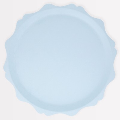 Meri Meri Blue Decorative Edge Compostable Dinner Plates (Pack of 8)
