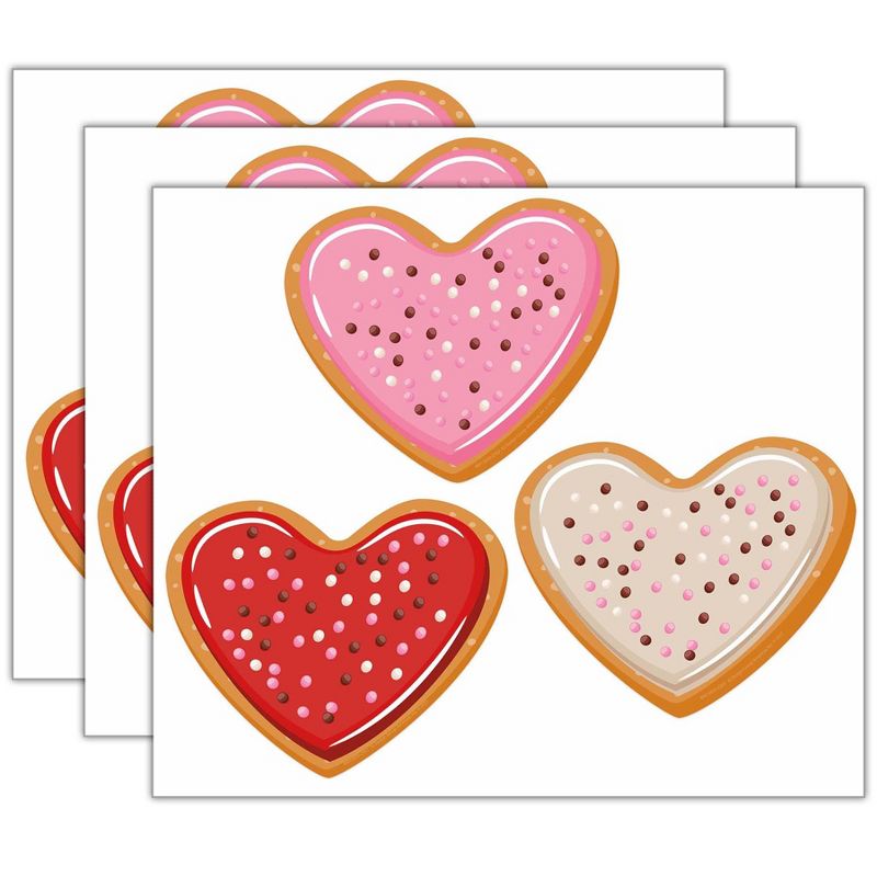 Eureka® Heart Cookies Paper Cut-Outs, 36 Per Pack, 3 Packs, 1 of 6