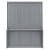 Queen Size Murphy Bed With Desk Foldable Pull-Down Wall Murphy Bed Frame Space-Saving Multipurpose Storage Bed For Apartments, Gray - 4 of 4