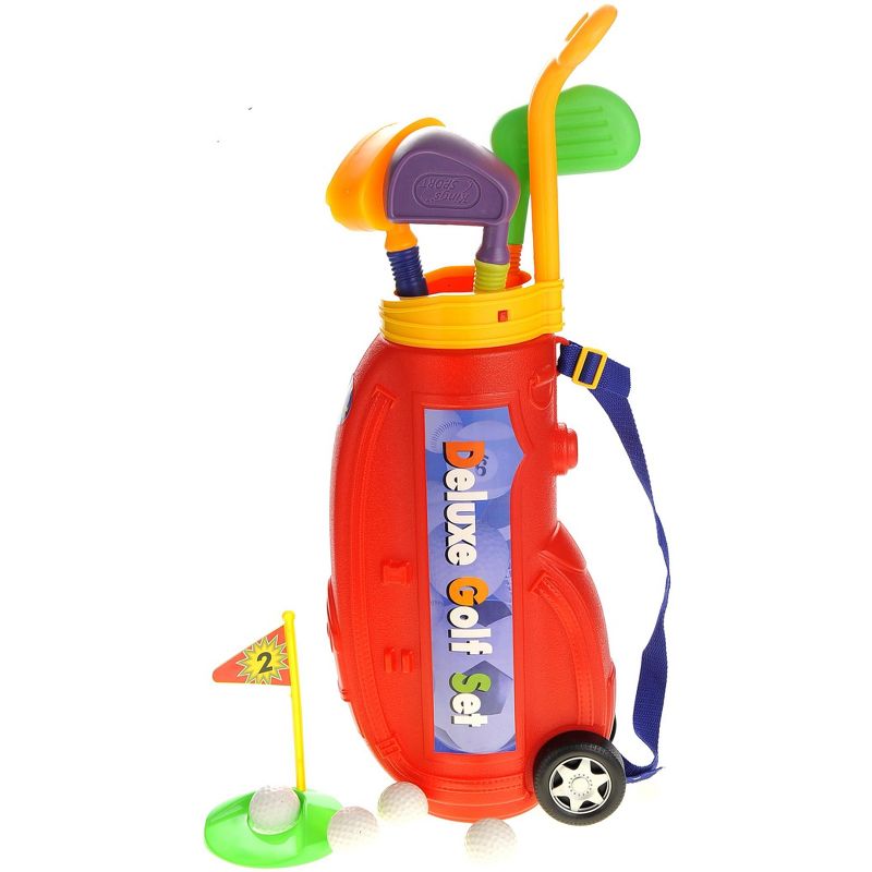 Ready! Set! Play! Link Deluxe Toy Golf Set For Kids With Easy Storage - Red, 5 of 8