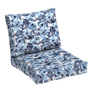 ARDEN Outdoor Plush Modern Tufted Blowfill Deep Seat Set, 24 x 24, Water Repellent, Fade Resistant - 1 of 4