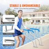VEVOR Pool Handrail, 39 x 32 inch Pool Railing, Stainless Steel with Base Plate for Indoor/Outdoor Pools,Swimming Pool Safety Railing, Silver - 4 of 4