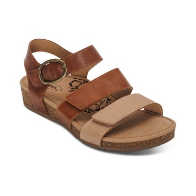 Aetrex Lilly Adjustable Quarter Strap Sandal