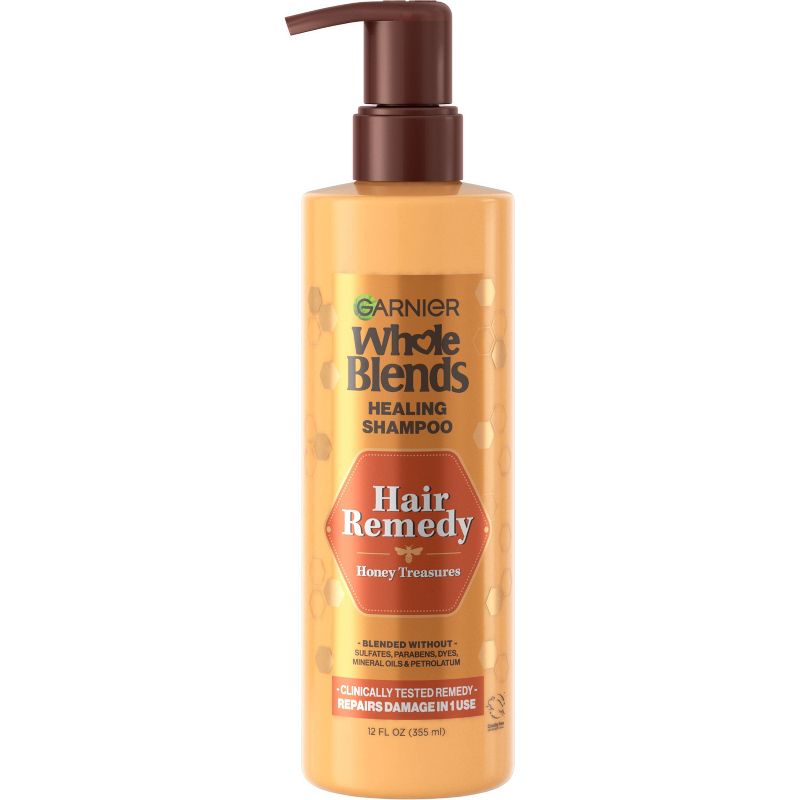 Garnier Whole Blends Sulfate Free Remedy Honey Shampoo for Dry to Very Dry Hair - 12 fl oz, 1 of 14