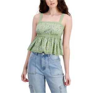 Celebrity Pink Womens Floral Top Baby Doll Blouse - 1 of 1