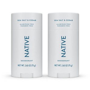 Native Twin Pack Deodorant - Sea Salt & Cedar - 2.65oz/2ct : Target