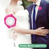 Unique Bargains Wedding Groom Boutonnieres Rose Flower Lapel Pins for Men 1 Pc - 4 of 4