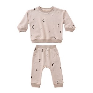 MyKids-Usa Baby Western Print Pattern Long Sleeve Casual Hoodie Sets Home Clothes - 1 of 4