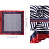 Allegra K Women's Satin Printed Square Kerchief Neck Scarf 2Pcs - 2 of 4