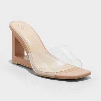 Women's Susana Wedge Heels - A New Day™ Clear