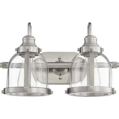 Quorum Lighting Banded Dome 2 - Light Vanity in  Satin Nickel