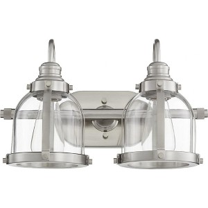 Quorum Lighting Banded Dome 2 - Light Vanity in  Satin Nickel - 1 of 1
