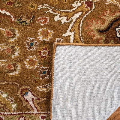 Ivory and Gold Hand-Tufted Wool 4' x 6' Rug