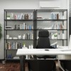 NicBex 83.07" 6-Tier Bookshelf with Wheels & Shelf Liners Bookcases for Living Room Home Office, Gray - 2 of 4